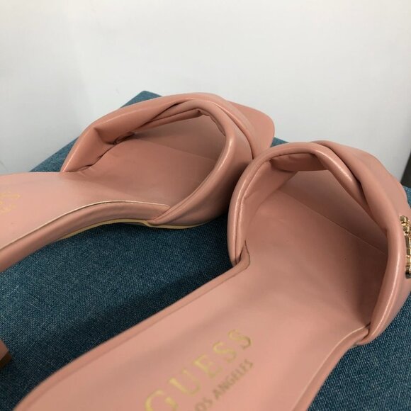 NWT Guess Factory Pastel Pink Sydni Cushioned Slide Heels with Box size 10 - Picture 12 of 16